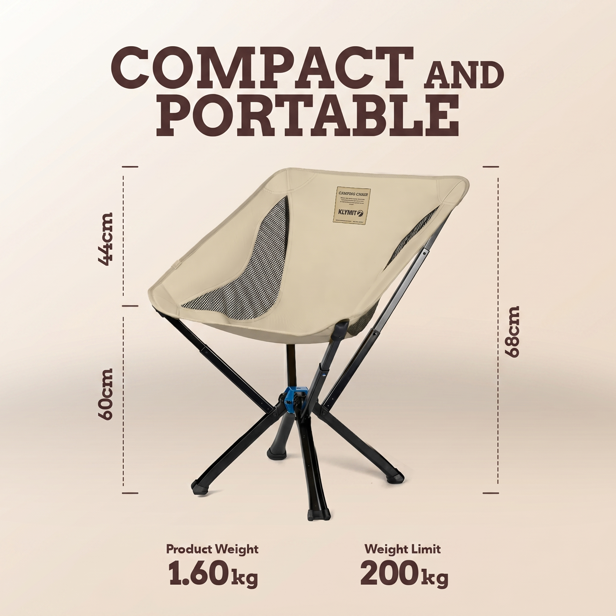 Mini tragbarer Outdoor-Stuhl