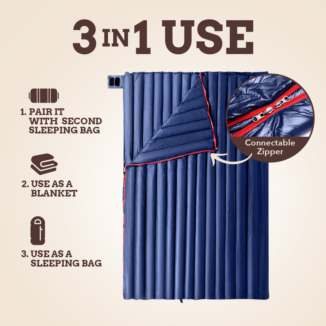 Ultraleichter Gänseschlafsack